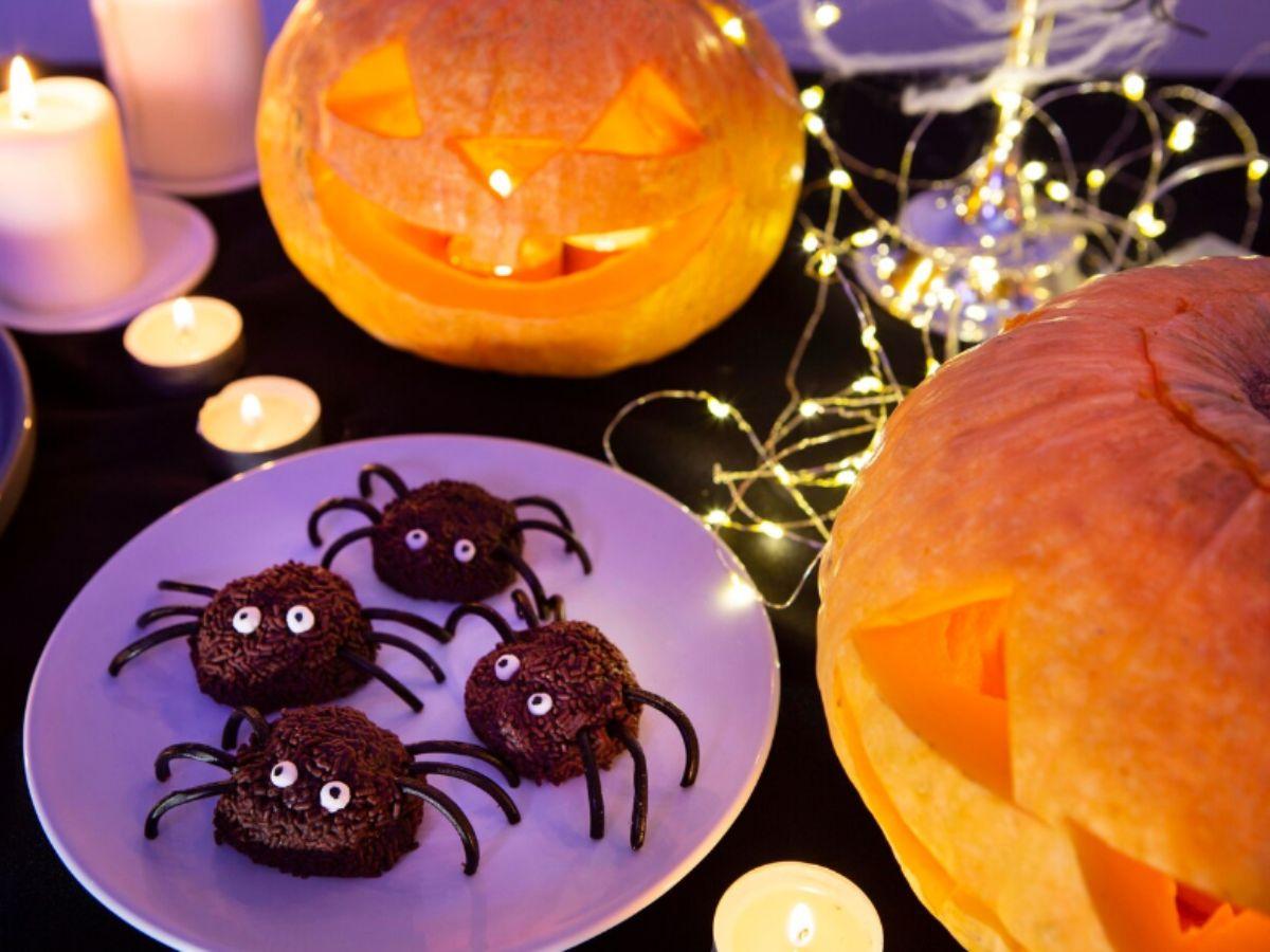 Spider Web Brownies