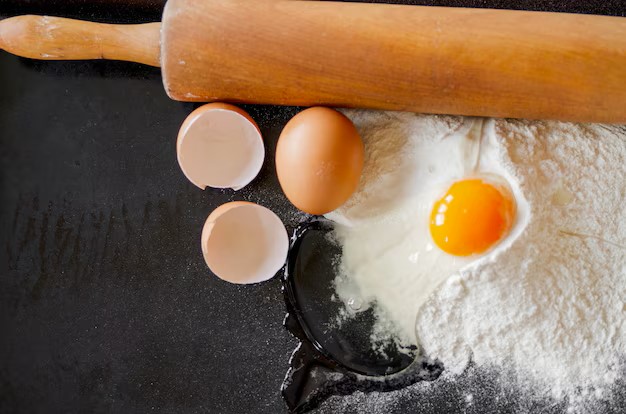 "Eggs in baking: essential for structure, moisture, and texture."